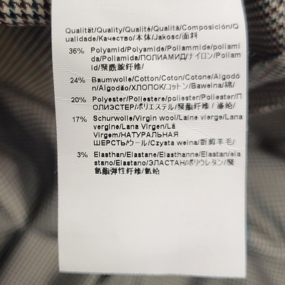 Hugo Boss Tiluna Houndstooth Trousers Dress Pants Size 8 - Picture 11 of 11